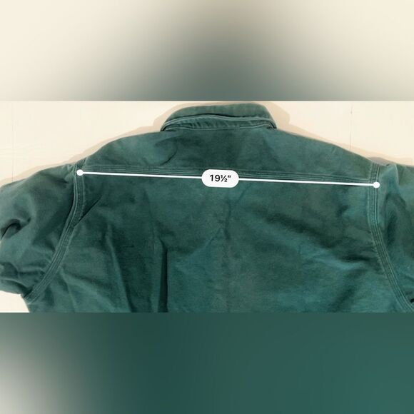 Carhartt SU204 Green Button Up Midweight Vintage Rugged Outdoor Flannel XL Tall - Picture 9 of 11